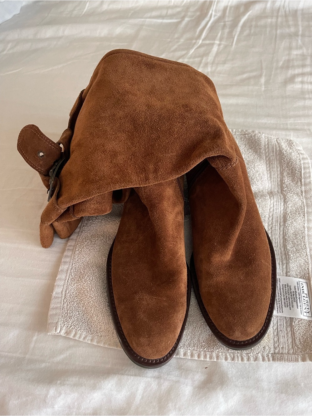 Apepazza Slouchy Suede Buckle Zip boots - Picture 4 of 6